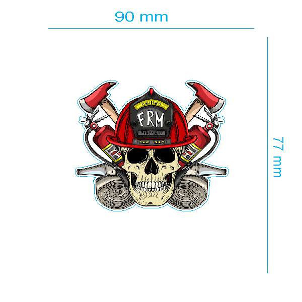 برچسب بدنه خودرو طرح FRM SKULL