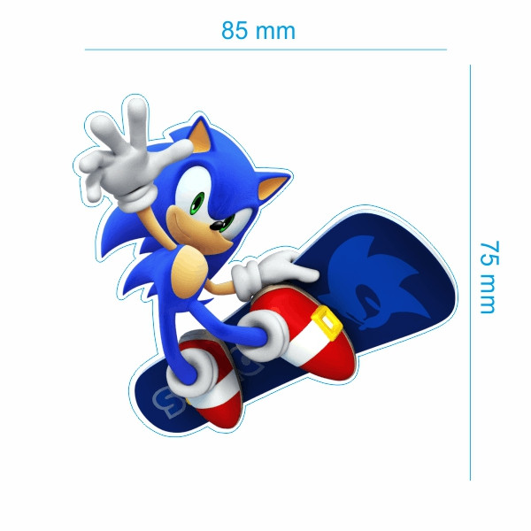 برچسب بدنه خودرو طرح سونیک SONIC کد 4