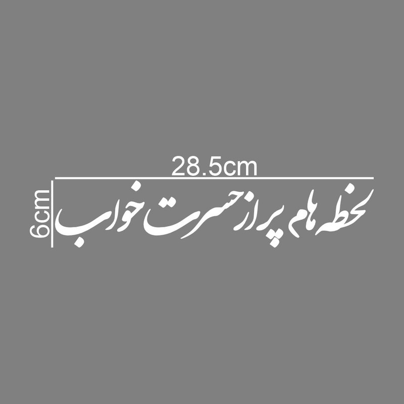 برچسب بدنه خودرو طرح لحظه هام پر از حسرت خواب کد MT-W510