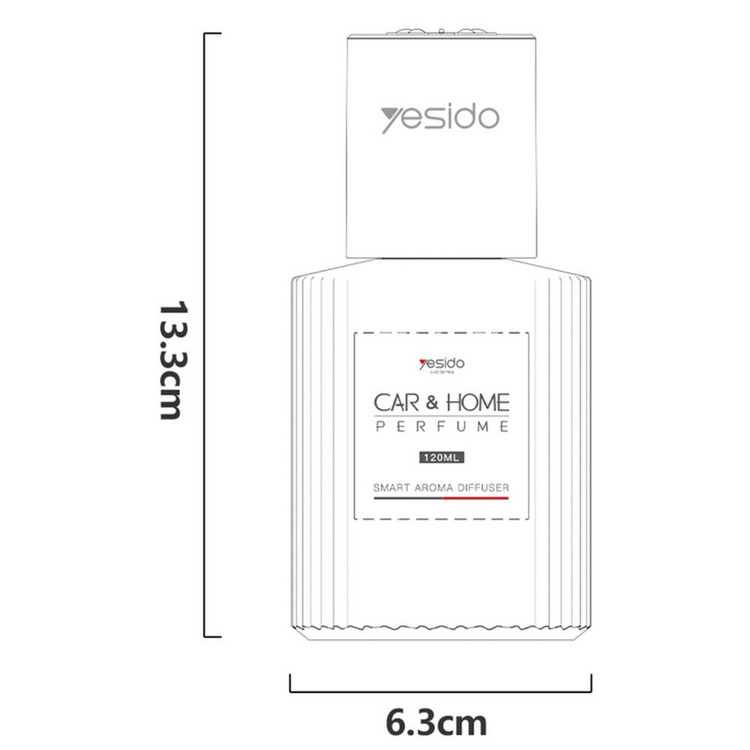 خوشبوکننده خودرو یسیدو مدل VC16 با رایحه Fresh Air