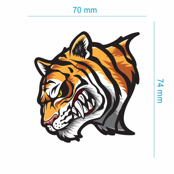 برچسب بدنه خودرو طرح ببر tiger کد 174