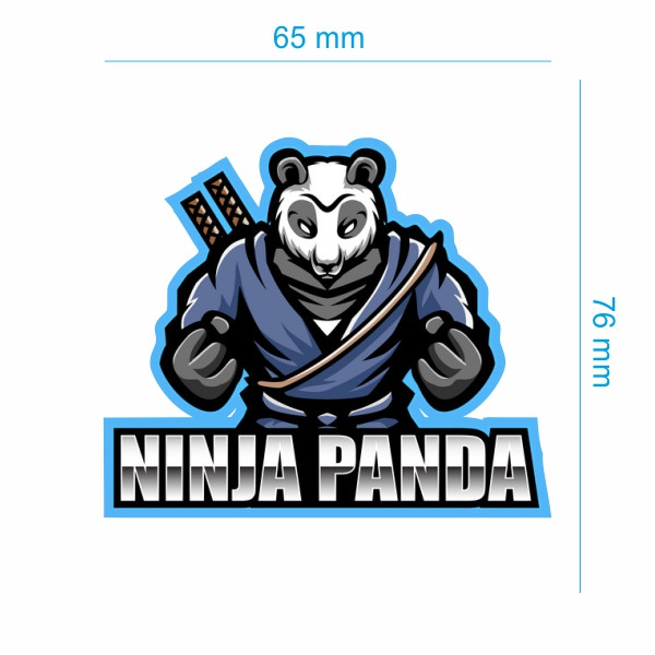 برچسب بدنه خودرو طرح NINJA PANDA کد 141