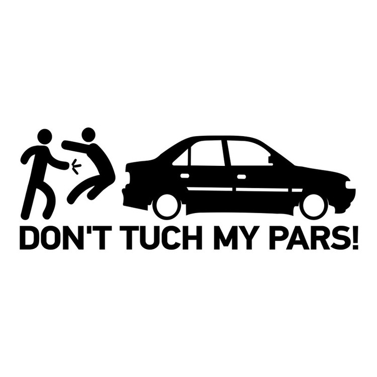 برچسب بدنه خودرو طرح Dont Tuch My pars کد MT-B342