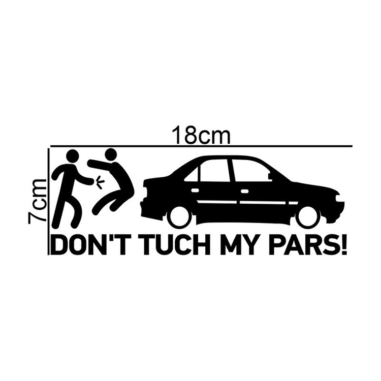 برچسب بدنه خودرو طرح Dont Tuch My pars کد MT-B342