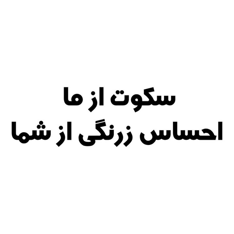 برچسب بدنه خودرو طرح سکوت از ما احساس زرنگی از شما کد MT-B435