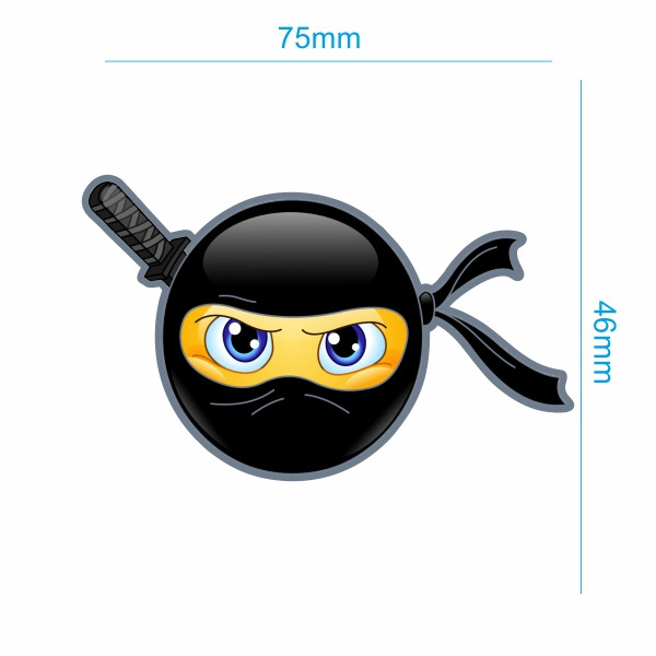 برچسب بدنه خودرو طرح ninja emoji کد 133