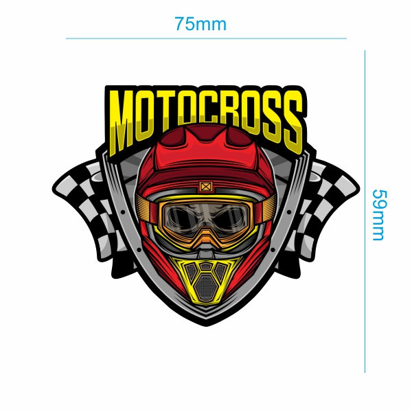 برچسب بدنه خودرو طرح MOTOCROSS کد 105