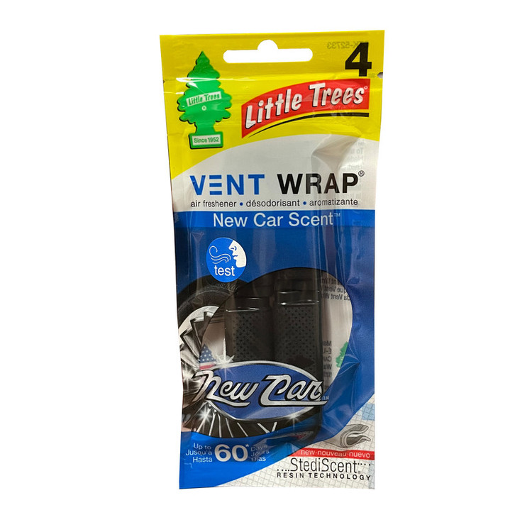 خوشبوکننده خودرو لیتل تریس مدل Vent Wrap کد New Car Scent مجموعه 4 عددی