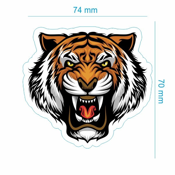 برچسب بدنه خودرو طرح ببر tiger کد 173