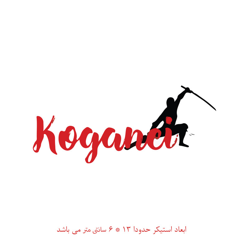 استیکر خودرو پویا مارکت طرح سامورایی کد 613