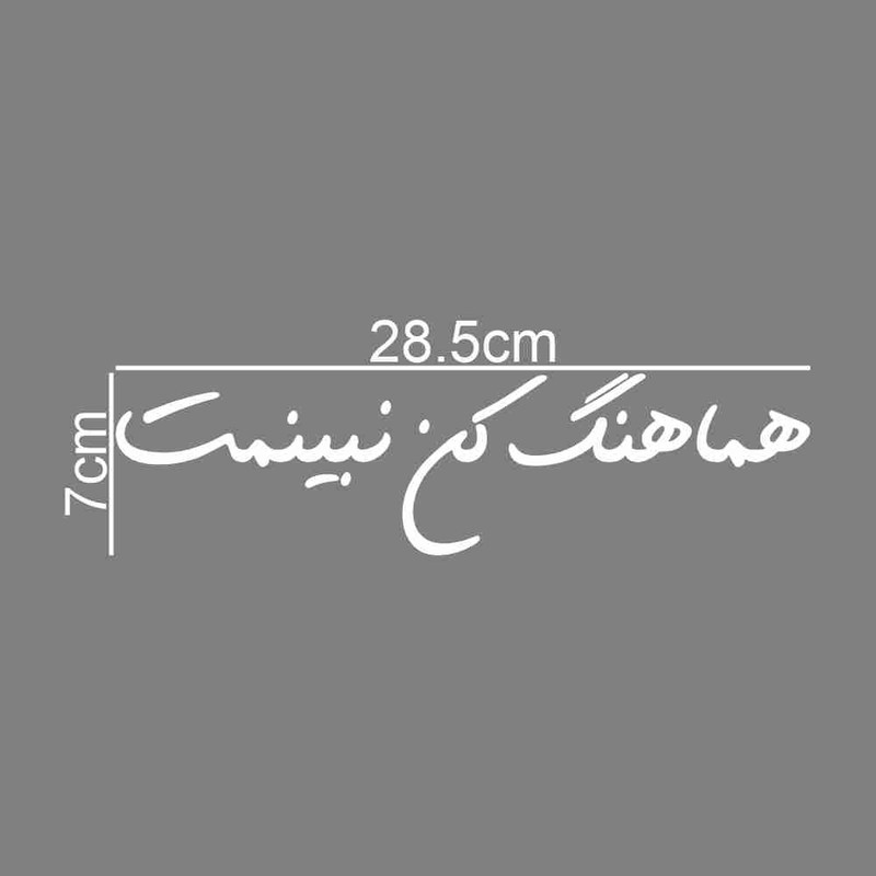 برچسب بدنه خودرو طرح هماهنگ کن نبینمت کد MT-W451