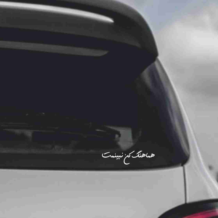 برچسب بدنه خودرو طرح هماهنگ کن نبینمت کد MT-W451