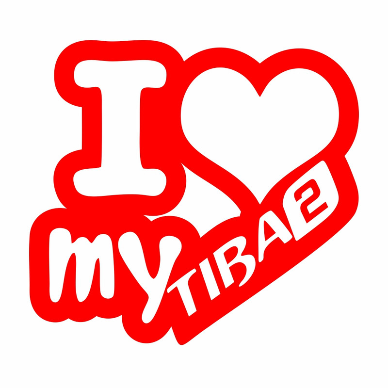 برچسب بدنه خودرو ماتریسیو طرح ماشین تیبا 2 I Love My کد M213