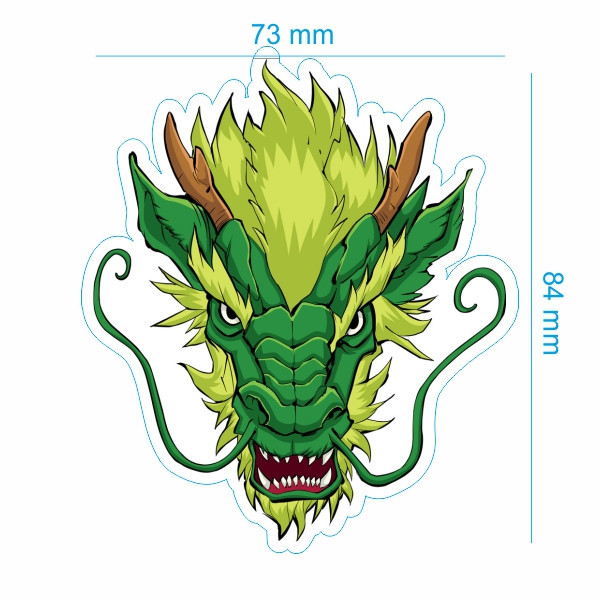 برچسب بدنه خودرو طرح اژدهای چینی Chinese Dragon کد 157