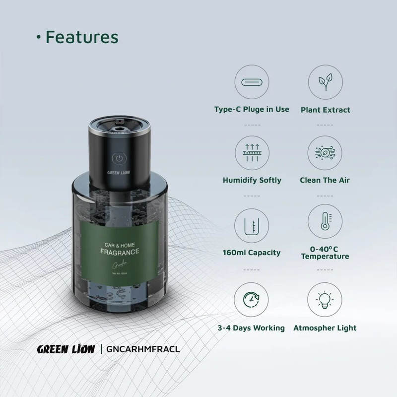 خوشبو کننده خودرو گرین لاین مدل car and home fragrancce