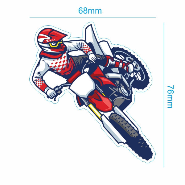 برچسب بدنه خودرو طرح MOTOR کد 04