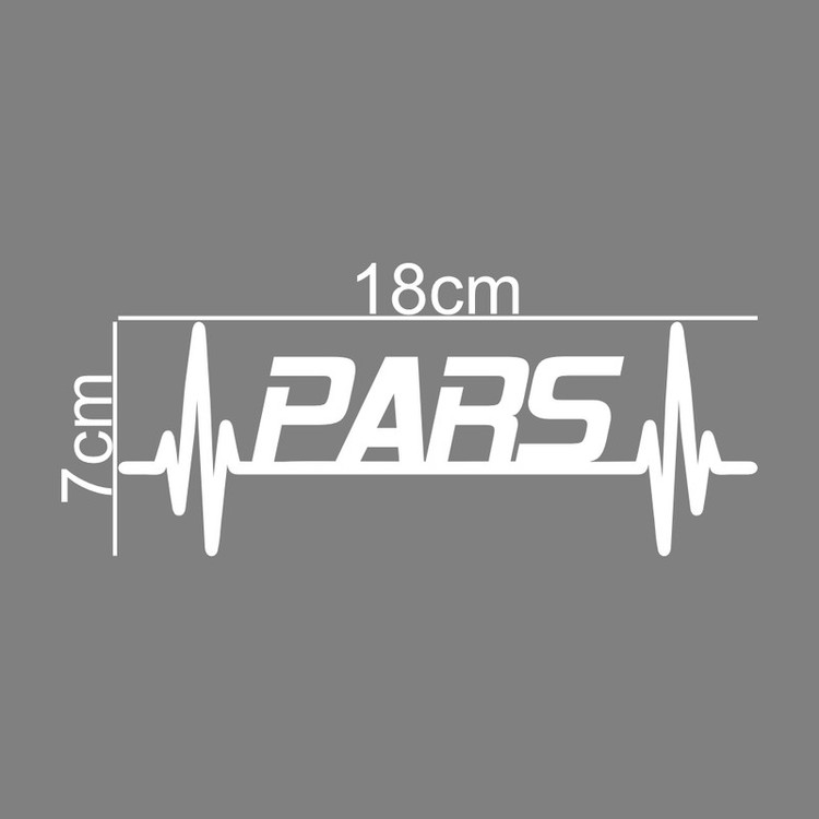 برچسب بدنه خودرو طرح ضربان قلب PARS کد MT-W408 مناسب برای پارس
