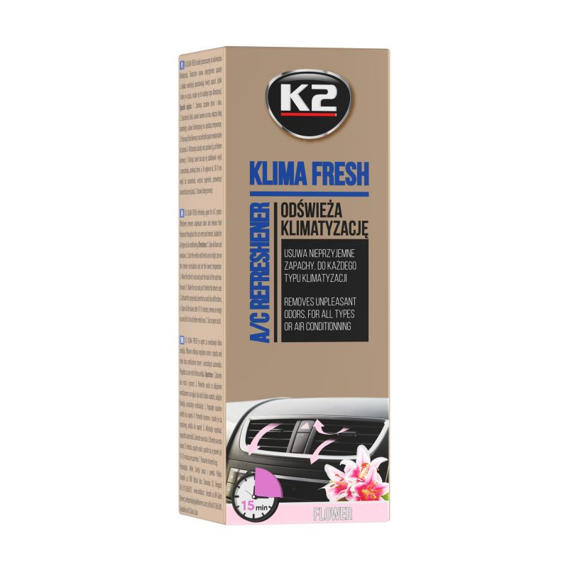 اسپری خوشبوکننده و ضدعفونی کننده کابین خودرو کی تو مدل KLIMA FRESH FLOWER حجم 150 میلی لیتر