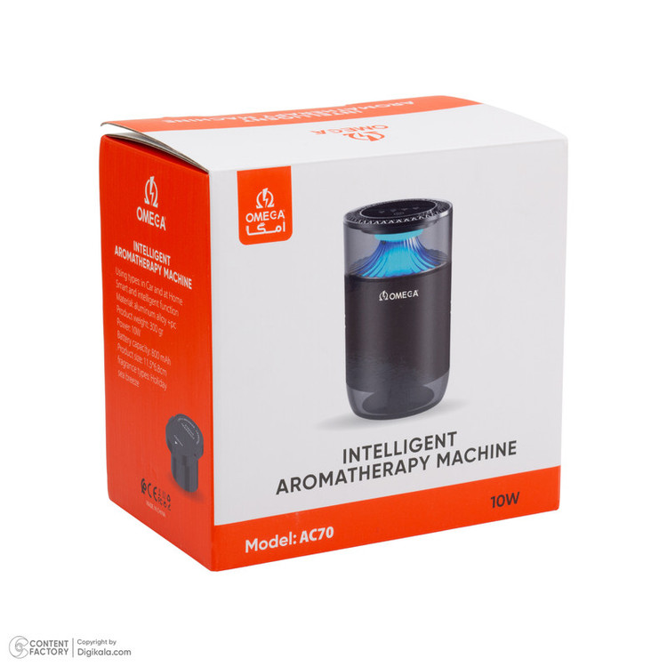 خوشبوکننده خودرو امگا مدل AC70 با رایحه Aqua Breeze حجم 50 میلیلیتر