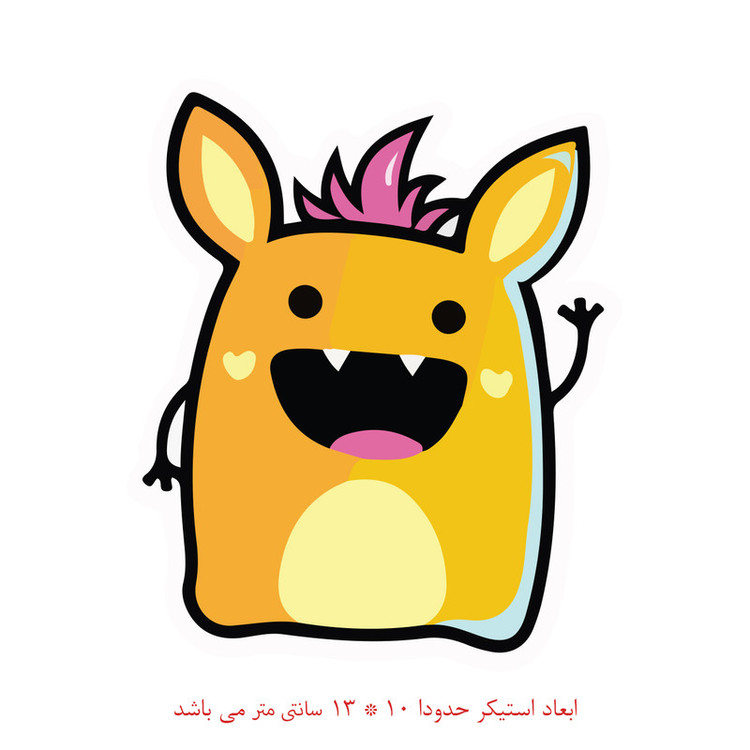 استیکر خودرو پویا مارکت طرح فانتزی کد 1156