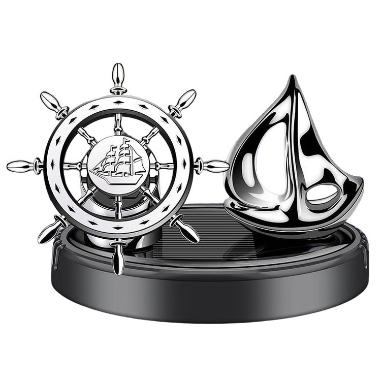 خوشبو کننده خورشیدی خودرو مدل کشتی کد K889-black