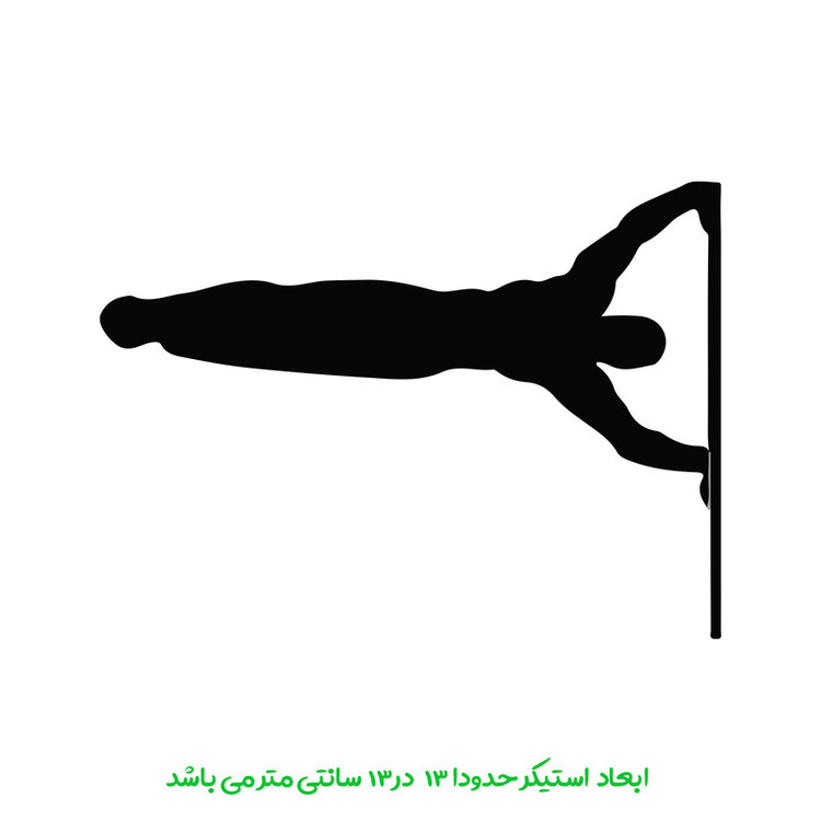 برچسب بدنه خودرو پویا مارکت طرح تعادل کد 3812