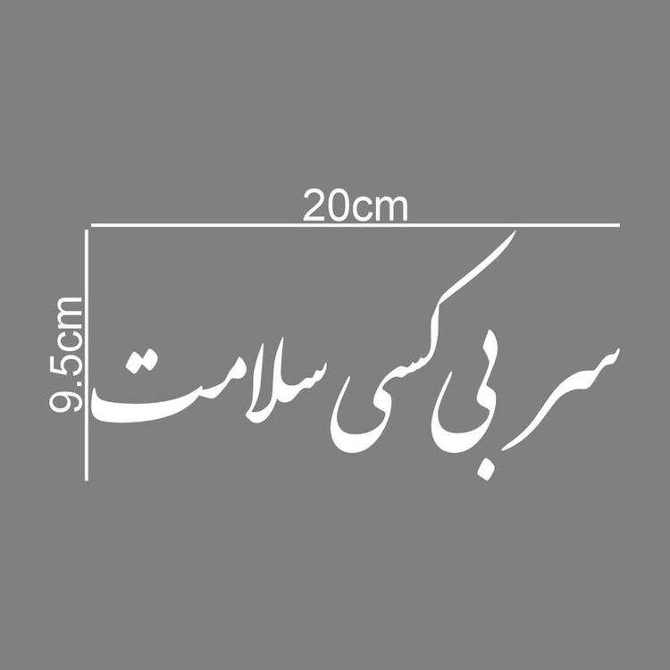 برچسب بدنه خودرو طرح سر بی کسی سلامت کد MT-W465