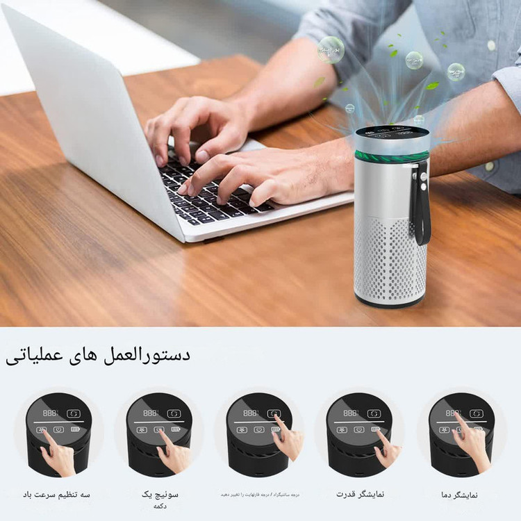 تصفیهکننده هوشمند هوا خودرو مدل BCAP-01