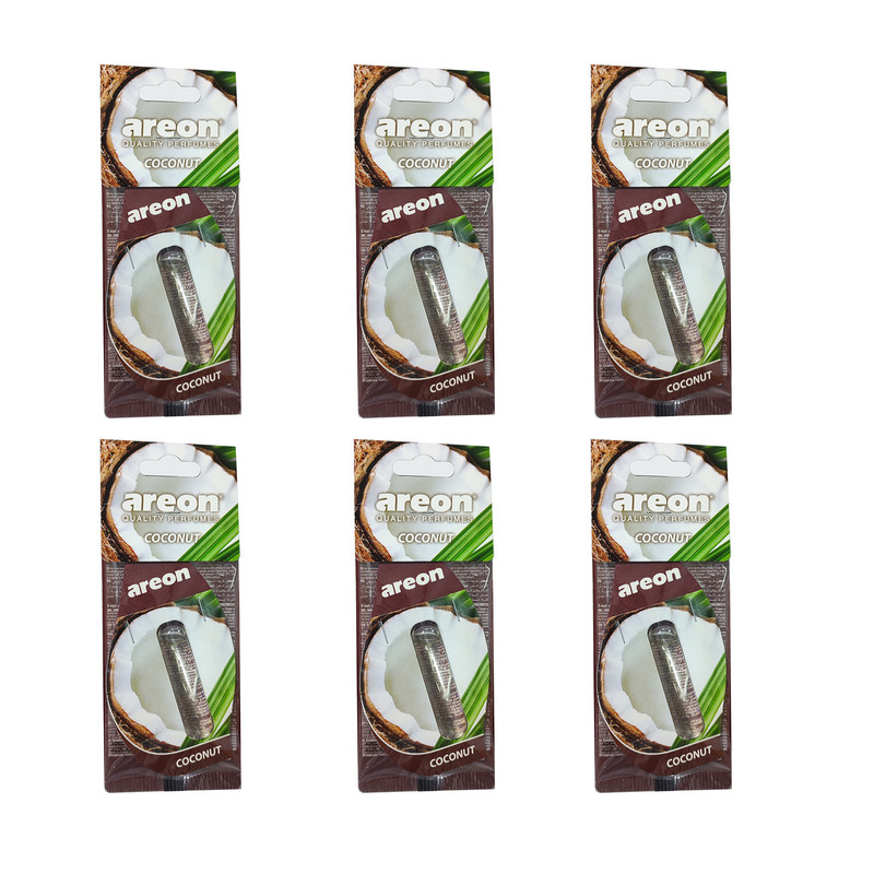 خوشبوکننده خودرو آرئون مدل Coconut مجموعه 6 عددی