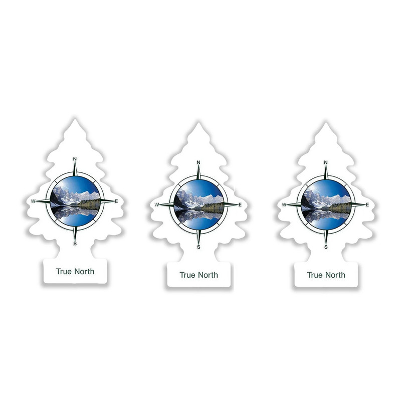 خوشبوکننده خودرو لیتل تریس مدل Trees رایحه True North بسته 3 عددی