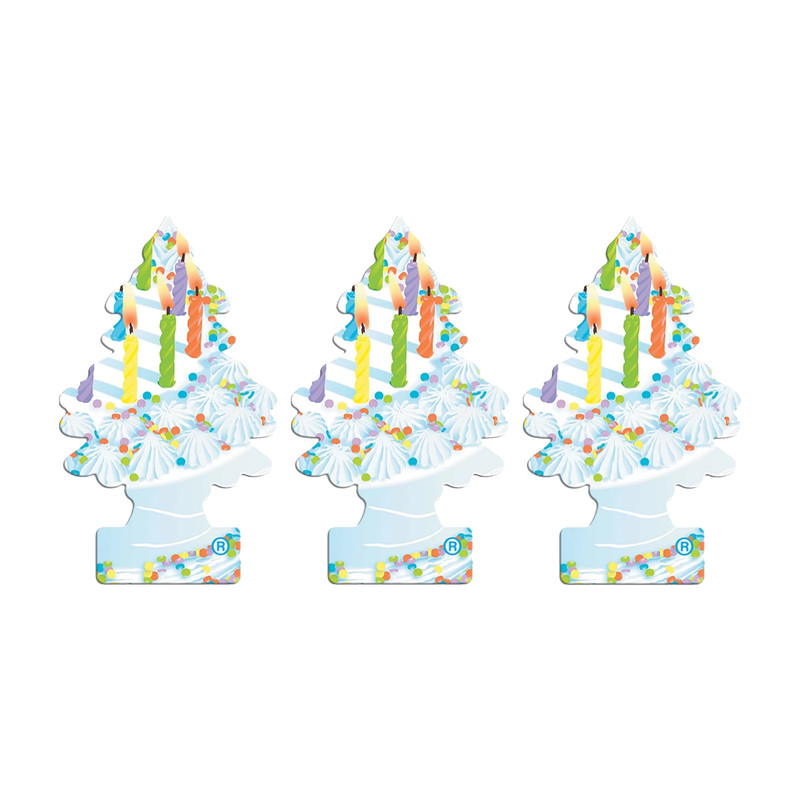 خوشبوکننده خودرو لیتل تریس مدل Trees رایحه !Celebrate بسته 3 عددی