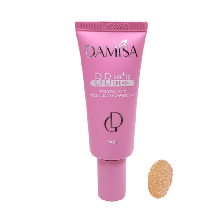 کرم پودر BB مایع SPF15 دامیثا شماره 02 مناسب برای انواع پوست حجم 30 میلیلیتر