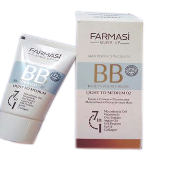 کرم پودر BB فارماسی شماره 02 حجم 50 میلی لیتر