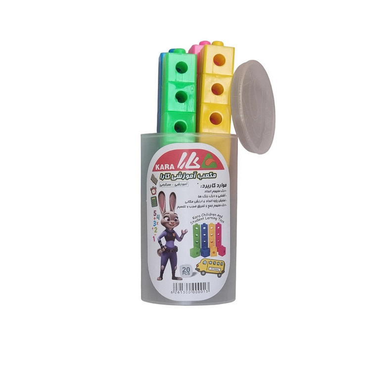 بازی آموزشی ریاضی کارا مدل مکعب چینه کد 3-5965 بسته 20 عددی