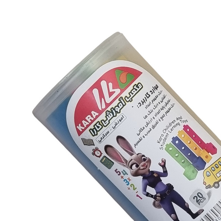 بازی آموزشی ریاضی کارا مدل مکعب چینه کد 3-5965 بسته 20 عددی