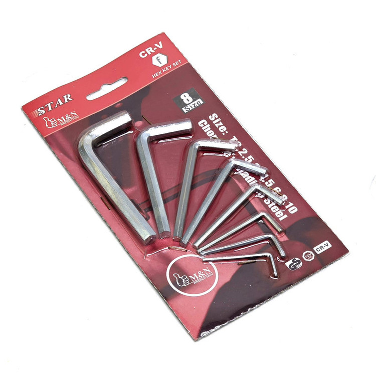 آچار آلن استار مدل HEX-KEY-SET مجموعه 8 عددی
