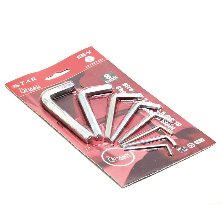 آچار آلن استار مدل HEX-KEY-SET مجموعه 8 عددی