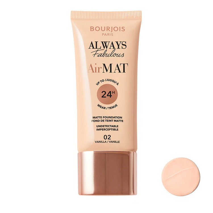 کرم پودر مایع SPF 10 بورژوآ مدل Always Fabulous شماره 02 مناسب انواع پوست حجم 30 میلیلیتر