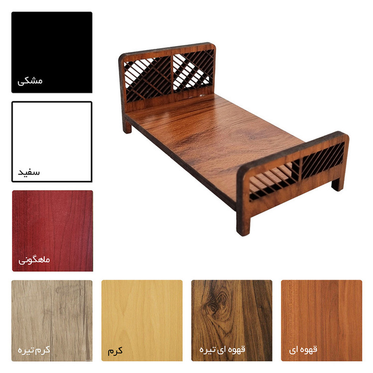 اسباب بازی رانزو گالری مدل تخت تک نفره کد 00470