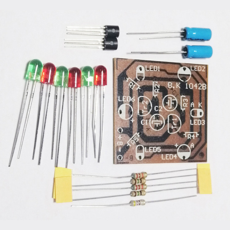 کیت آموزشی مدل چشمک زن سه قلو کد BK1042