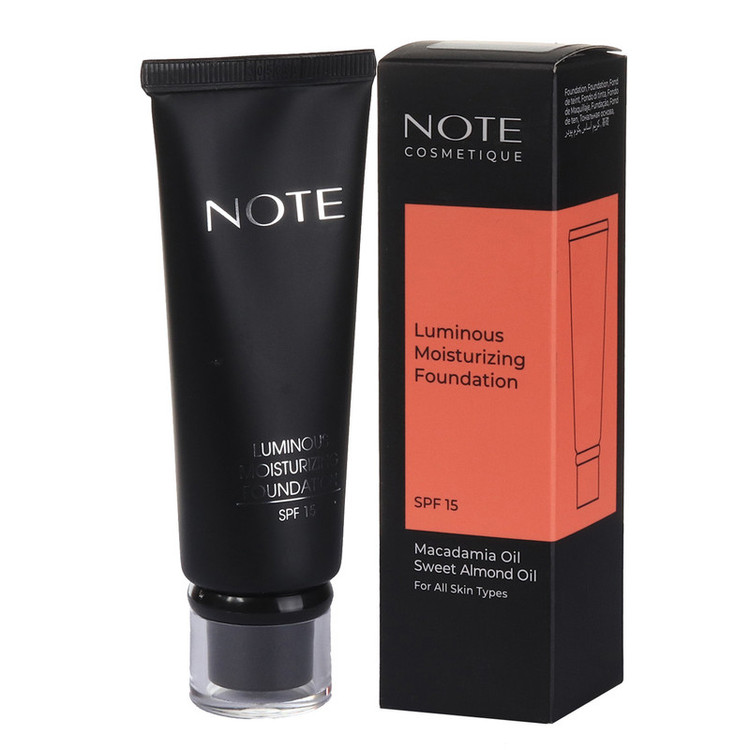 کرم پودر مایع spf15 نوت مدل Luminous Moisturizing Foundation شماره 9 مناسب برای انواع پوست حجم 35 میلی لیتر