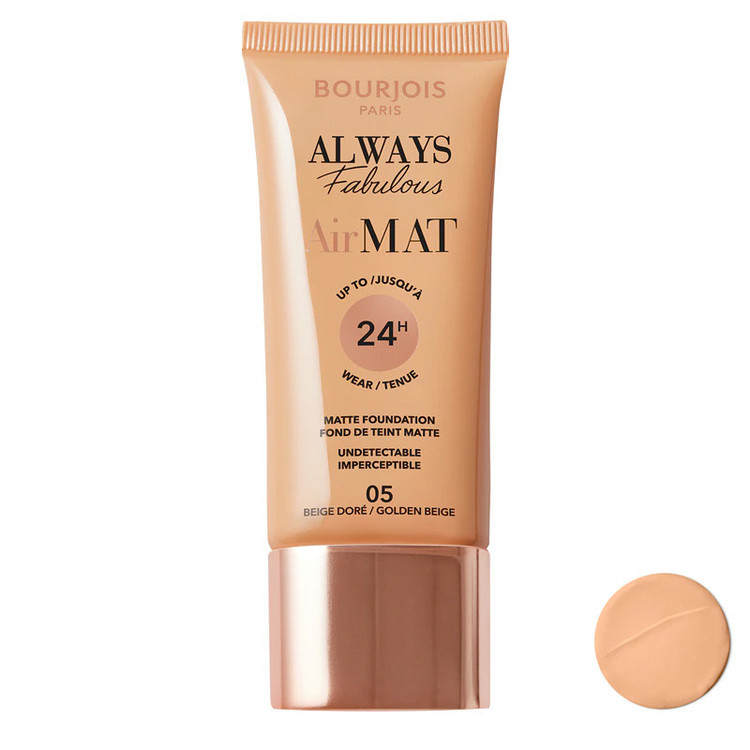 کرم پودر مایع SPF 10 بورژوآ مدل Always Fabulous شماره 05 مناسب انواع پوست حجم 30 میلیلیتر