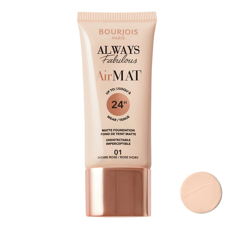 کرم پودر مایع SPF 10 بورژوآ مدل Always Fabulous شماره 01 مناسب انواع پوست حجم 30 میلیلیتر