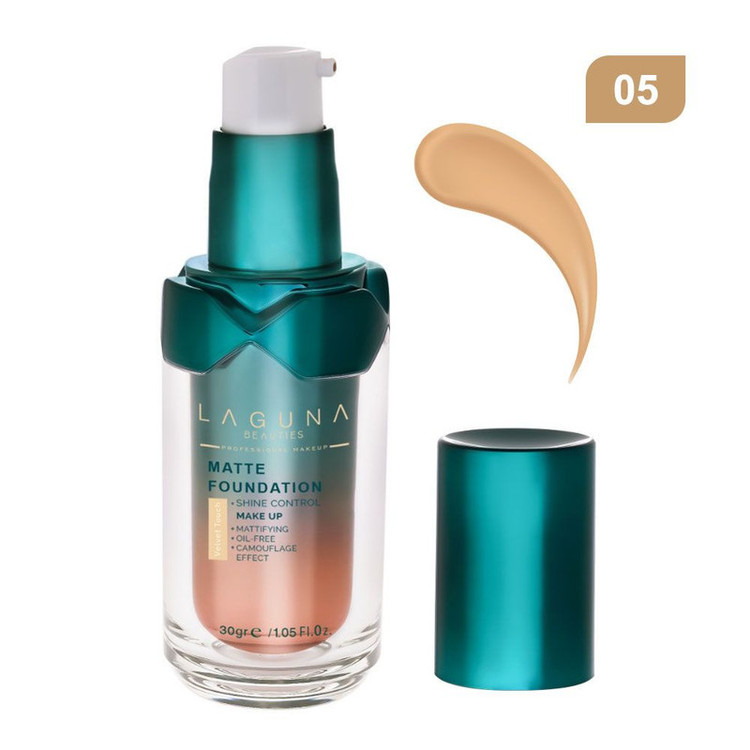 کرم پودر مایع لاگونا مدل MATTE شماره LMF05 مناسب برای پوست چرب و مختلط وزن 30 گرم