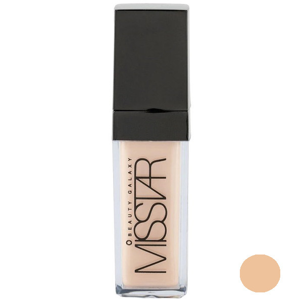 کرم پودر پمپی SPF15 میستار مدل BEAUTY GALAXY شماره MF102 مناسب برای انواع پوست حجم 40 میلی‌لیتر