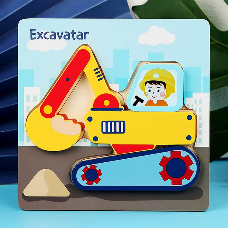 پازل آموزشی 4 تکه مدل Excavator