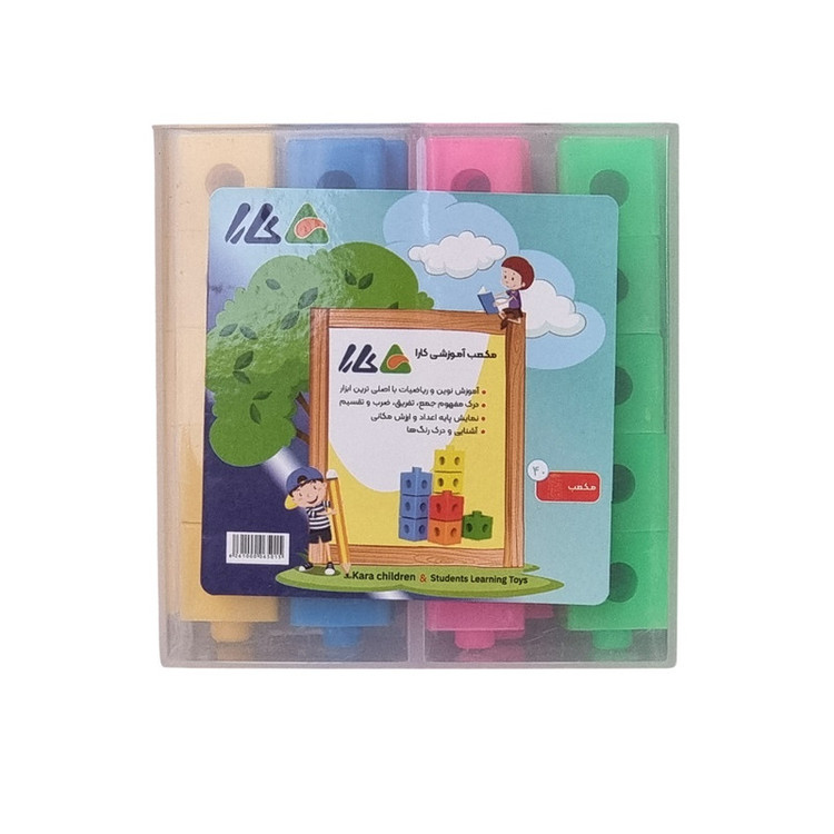 بازی آموزشی ریاضی کارا مدل مکعب چینه بسته 40 عددی کد 4-5965