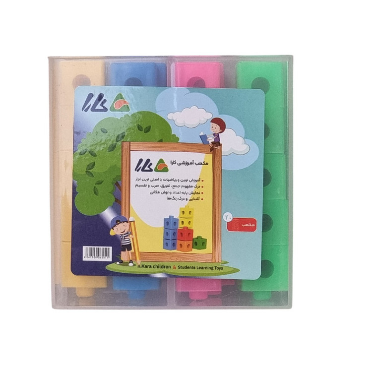 بازی آموزشی ریاضی کارا مدل مکعب چینه بسته 40 عددی کد 4-5965