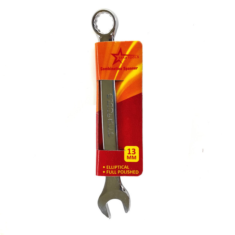 آچار یکسر تخت و یکسر رینگی استار مدل 13mm-steel سایز 13 میلی متر