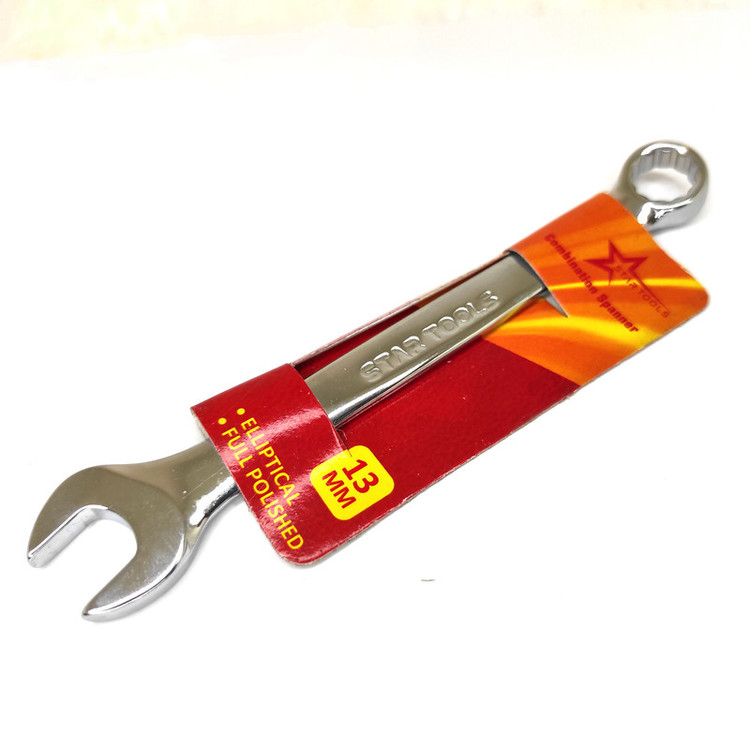 آچار یکسر تخت و یکسر رینگی استار مدل 13mm-steel سایز 13 میلی متر